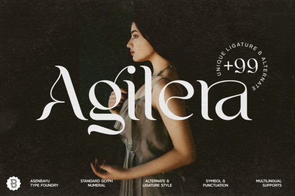 Agilera: An Elegant Art Nouveau Font for Crafters