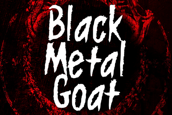 Black Metal Goat: A Horror Grunge Font for Branding