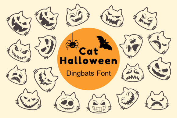 Cat Halloween: A Spooky Display Font for Business