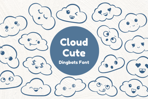 Cloud Cute: A Sketched Dingbats Font for Web Design