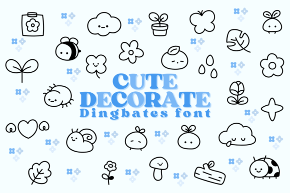 Cute Decorate: A Sketch Style Font for Creative Campaigns