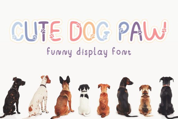 Cute Dog Paw: A Spirited Decorative Font for Makers