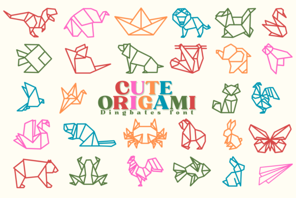 Cute Origami: A Unique Font for Creative Branding