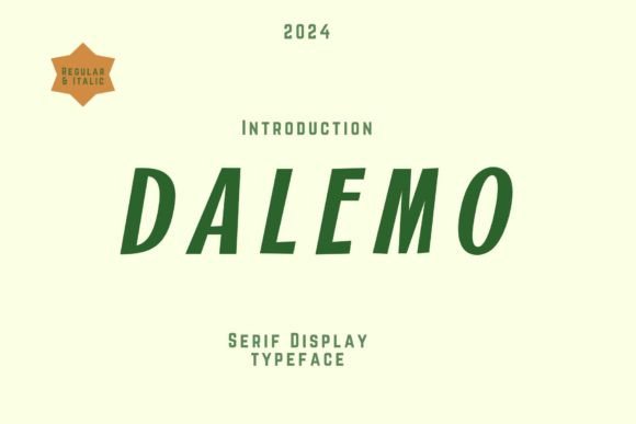 Dalemo: A Playful Retro Font for Modern Brands