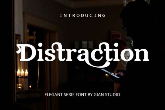 Distraction: A Soft Serif Font for Elegant Branding