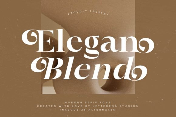 Elegan Blend: A Modern Serif Font for Marketers