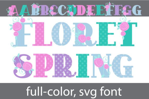 Floret Spring: A Full-Color Font for Elegant Branding
