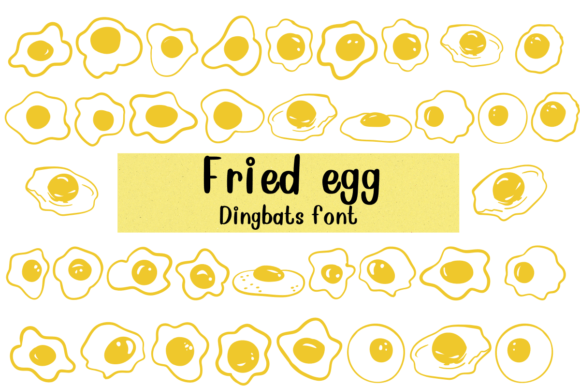 Fried Egg: A Playful Dingbat Font for Web Design