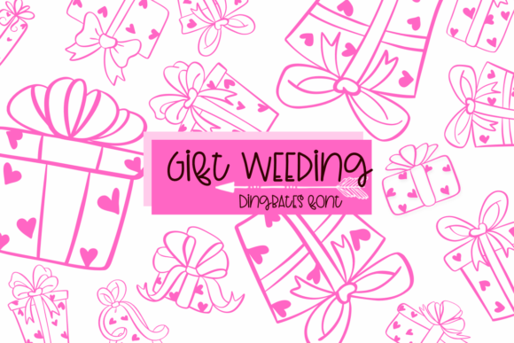 Gift Weeding: A Sketch Style Font for Branding