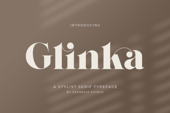 Glinka: A Bold Serif Font for Brand Identity