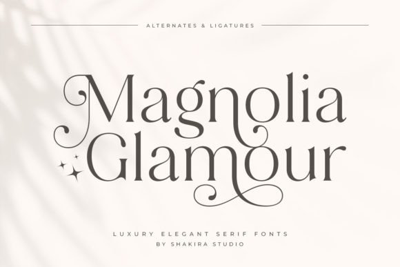 Magnolia Glamour: A Premium Serif for Elegant Branding