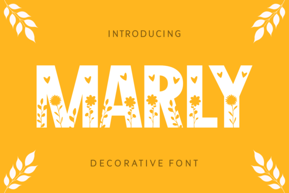 Marly: A Floral Decorative Font for Crafters