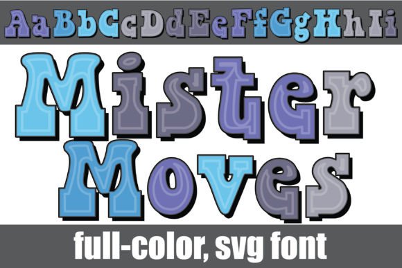 Mister Moves: A Retro Color Font for Crafters
