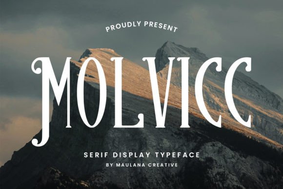Molvicc: The Serif Display Typeface for Editorial Impact