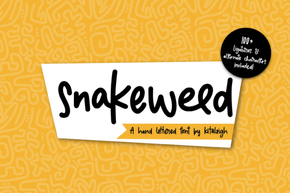 Snakeweed: A Playful Hand-Lettered Font for Campaigns