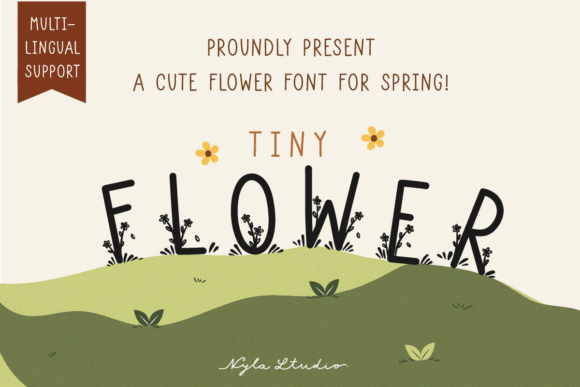 Tiny Flowers Font: A Cute Decorative Typeface for Spring