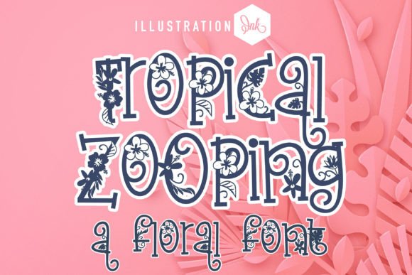 Tropical Zooping: A Jungle-Inspired Display Font
