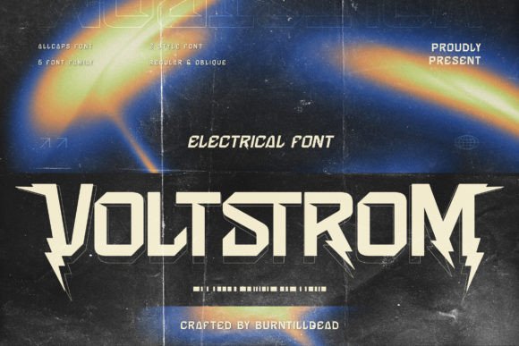 Voltstrom: A Modern Electrical Font for Branding