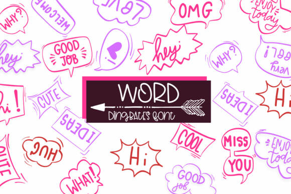 Word: A Sketched Dingbats Font for Creative Campaigns