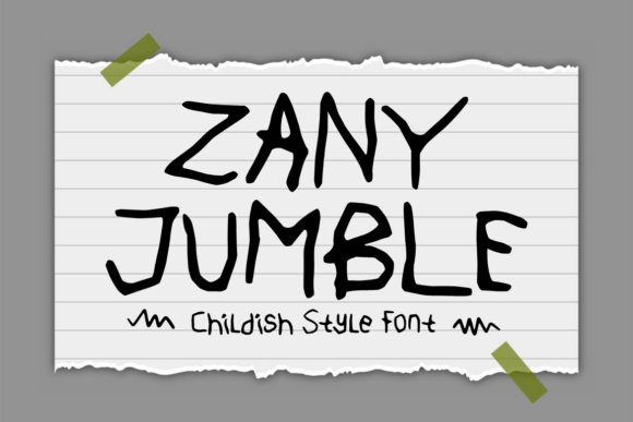 Zany Jumble: A Childish Style Font Review